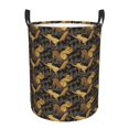 thumbnail image 6 of Lsque Squirrel Gathering Nuts pattern Laundry Hamper Basket, Tall Woven Rope Hamper Basket for Clothes, Lightweight Storage Basket, Collapsible Waterproof-Small, 6 of 8