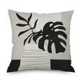 thumbnail image 1 of Ins Wind Linen Pillowcase Simple Creative Cushion Abstract Leaf Pillow Square Cushion Cover 2, 1 of 5