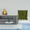 thumbnail image 2 of Estatua de Buda,Figuras de estatuas de Buda Bodhisattva de meditación,Reloj de pared,Reloj de pared decorativo para baño y dormitorio.,Reloj de pared cuadrado silencioso y sin tictac,regalo, 2 of 8
