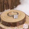 thumbnail image 2 of Sterling Silver Electroplated Geometric Round Ring For Women Gift For Her Affordable Luxury Jewelry For Everyday Wear, 2 of 6