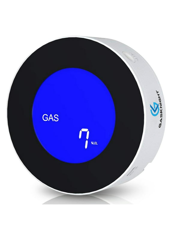 GasKnight 2.0 Natural Gas Detector & Propane Detector. Plug-In Gas Leak Alarm W LCD Display