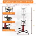thumbnail image 3 of Telyswee Transmission Jack, 0.6Ton/1322lbs Hydraulic Telescopic Transmission Jack, 2-Stage Floor-Standing Transmission Jack, with Foot Pedal, 360° Swivel Wheel, Garage/Workshop/Car Lift, 3 of 6