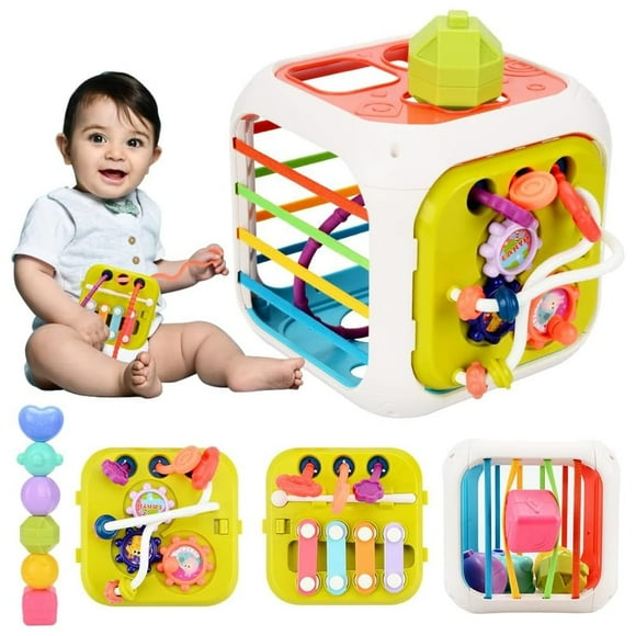 CNKOO 7-in-1 Baby Sensory Montessori Toys for 1 Year Old Toddler Toys for 1 2 Year Old Boys Girls Birthday Gifts Baby Toys 6 to 12 Months Multifunction Learning Education Preschool Toy