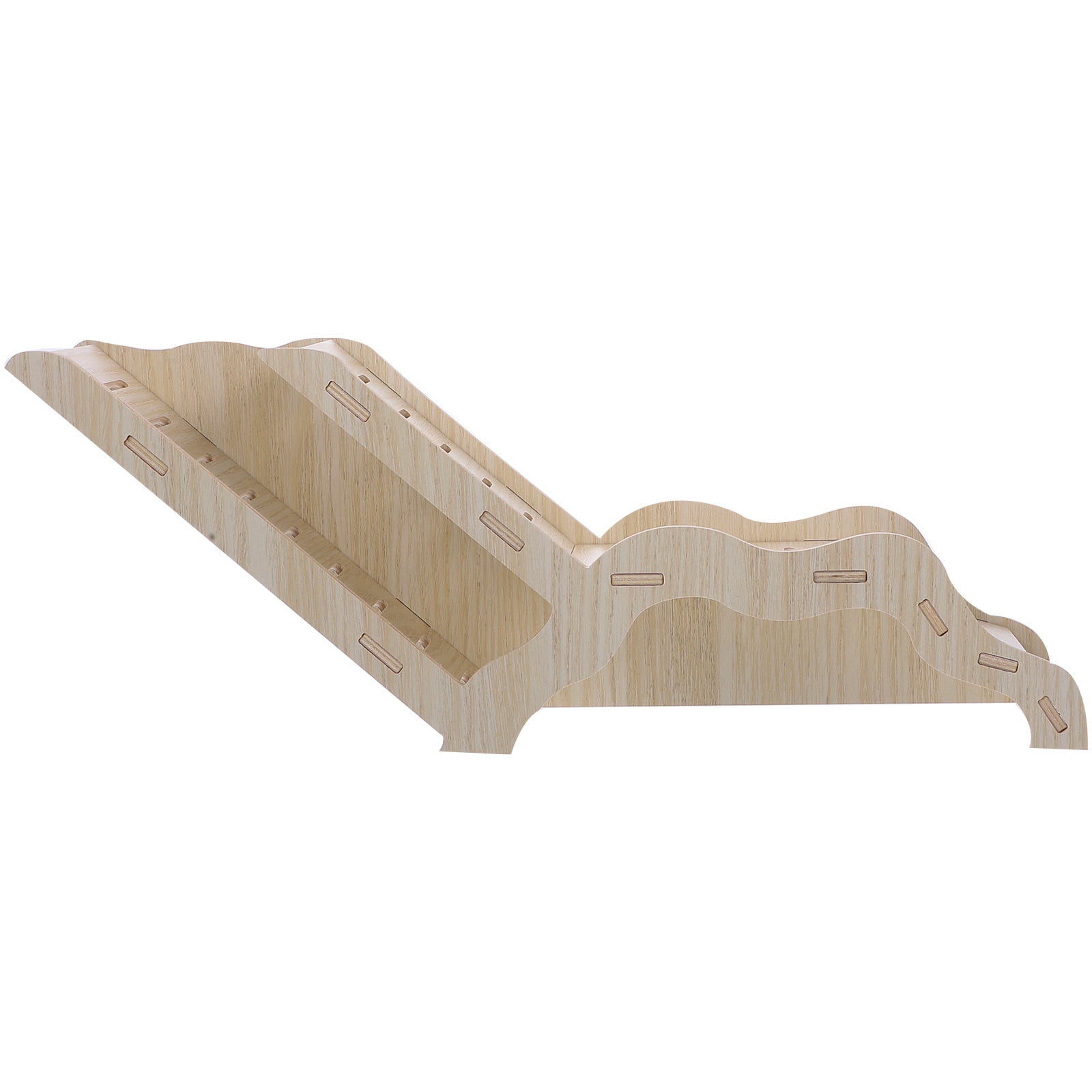 Luxshiny Durable Wooden Hamster Hideout House Beige Small Pet Hideout for Resting and Playing