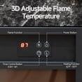 thumbnail image 4 of LIGHTINN 40" Freestanding Electric Fireplace With Mantel for Small to Medium Space, Overheat Protection & 3D Flame Effect with Remote Control, Black, 4 of 9