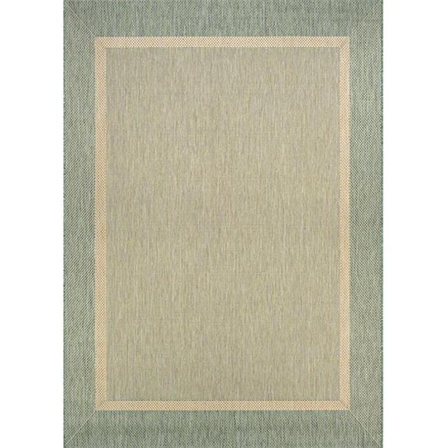 Couristan 55261812086130T 8 x 13 ft. x 6 in. Recife Stria Texture Rug, Natural & Green