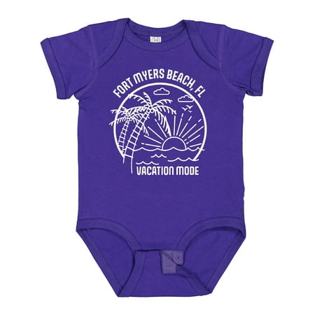 

Inktastic Summer Vacation Mode Fort Myers Beach Florida Gift Baby Boy or Baby Girl Bodysuit