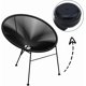 thumbnail image 4 of 50 protectores de patas para muebles de patio, de plástico blanco y negro, de fieltro, fáciles de instalar., 4 of 5