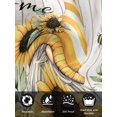 thumbnail image 7 of Spring Sunflowers Cloth Napkins Set of 8 Reusable Dinner Napkins, Yellow Dwarf Bee Wood Vintage Cocktail Napkin Washable Table Napkins for Wedding/Holiday Party/Baby Shower 20"x20", 7 of 7