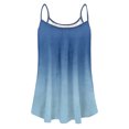 thumbnail image 4 of Royisotas Casual Women Tank Tops Summer Sleeveless Navy Camisoles for Women Plus Crew Neck Thin Strap Gradient Color Pleated Women's Tanks & Camis, 4 of 4