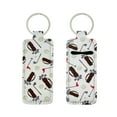 thumbnail image 6 of Wrapables 10 Pack Chapstick Holder Keychain, Keyring for Lip Balm Lip Gloss Lipstick with 10 Pieces Metal Keyring Clasps, Golf, 6 of 7