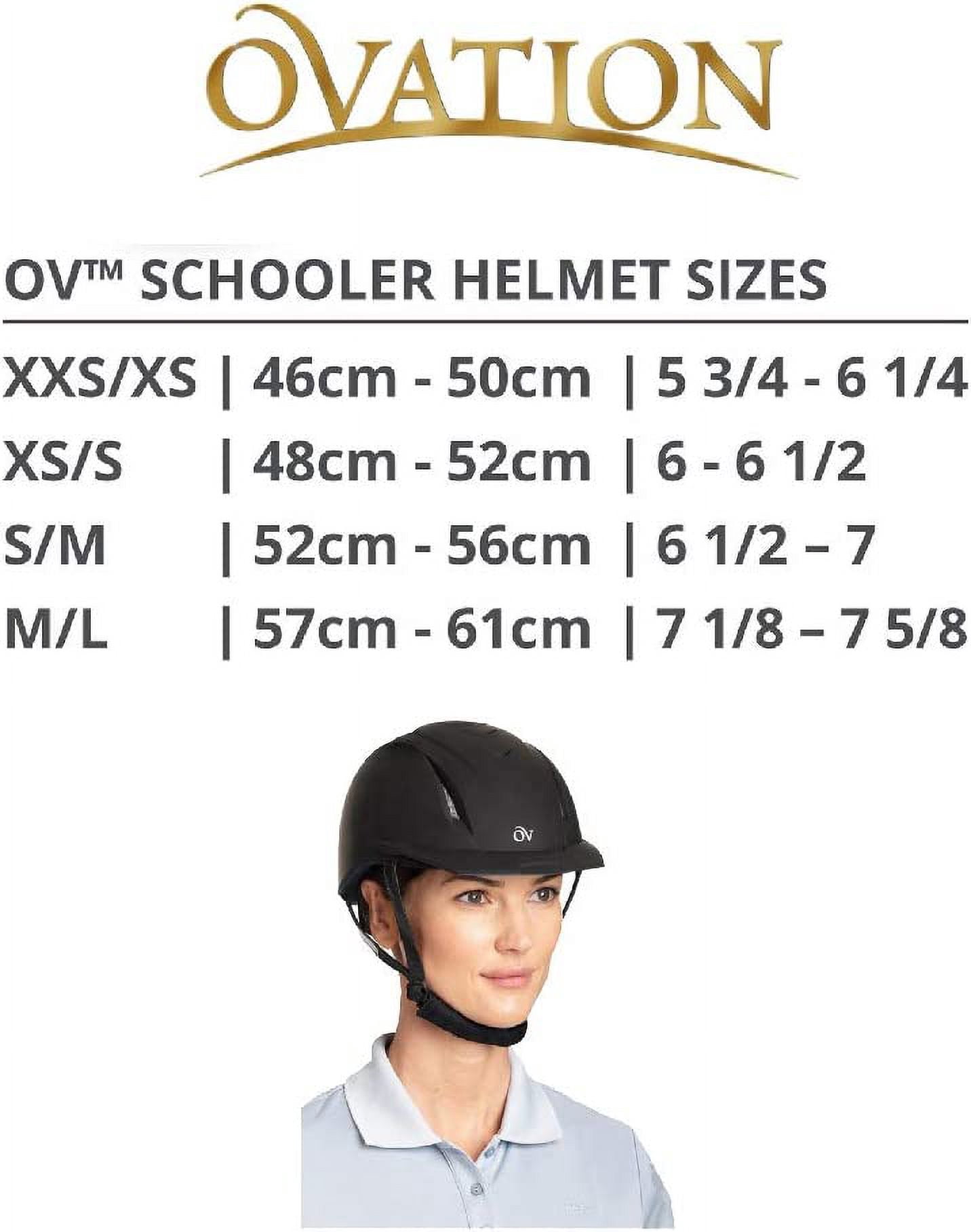 Med Lg Ovation Deluxe Lightweight Adjustable Horse Riding Schooler Helmet Purple