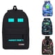 thumbnail image 2 of Minecraft Backpack Student Backpack Blue Grid ~ 5, 2 of 2