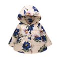 thumbnail image 1 of Baby Toddler Girls Winter Jackets Kids Coats Autumn Winter Outerwear Baby Girl Warm Down Butterfly Print Coats Newborn Clothes, 1 of 5