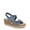Elemental Blue Linen, variant on BZees For Lifestride Womens Riley Wedge Sandal - Medium & Wide Width
