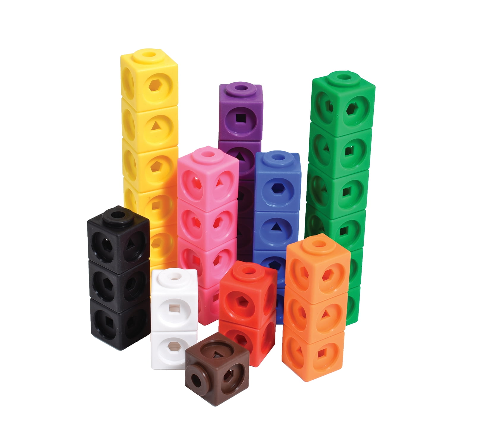 Set of 100 Snap Cubes Build Learning Resource School Educational Counting Toy 