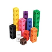 Edx Education Math Cubes - Set of 100 - Linking Cubes For Early Math - Connecting Manipulative For Preschoolers Aged 3  and Elementary Aged Kids