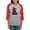 Heather/Red, variant on CafePress - Costumed Pitbull Halloween Women's Baseball T Shirt - Womens Baseball Tee