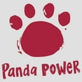 thumbnail image 2 of Women's Turning Red Panda Power Paw Print Racerback Tank Top White Heather 2X Large, 2 of 4