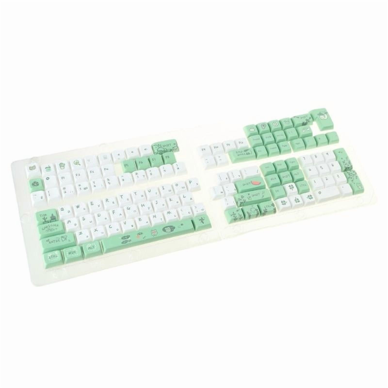 Russian Keycaps Frog Theme Keycaps Set,DA/OEM Profile PBT Dye Sublimation for 61/64/68/75/87/98/104 Mechanical Keyboard