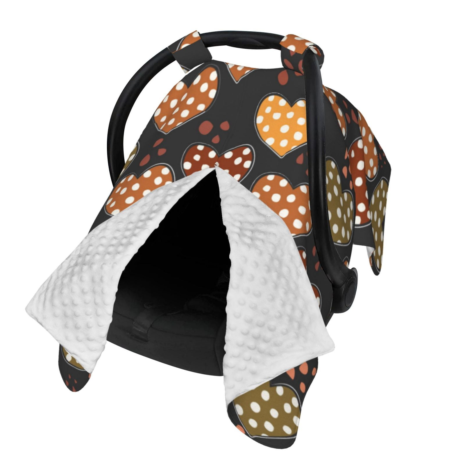 Naloa Heart Baby Car Seat Cover, Breathable Baby Carrier Cover, Multiuse Baby Carrier Cover & Nursing Breastfeeding Cover