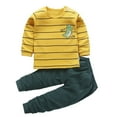 thumbnail image 3 of URMAGIC Dinosaur Newborn Infant Baby Boy Clothes Set Long Sleeve Sweatshirts Tops Pants Outfits 0-5 Years, 3 of 4