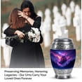 thumbnail image 4 of JAGASY Purple Clouds Urns for Human Ashes - Small Urn for Ashes Adult Male & Female - Keepsake Blue Urn for Mother - Tiny Funeral Urns for parents - ( 3 Inch), 4 of 7