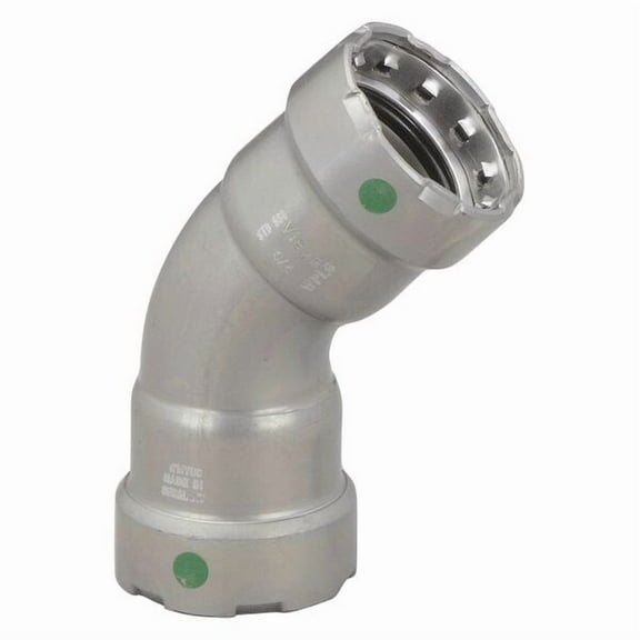 Viega MegaPress 45 elbow, 2" x 2" 25255