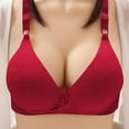 thumbnail image 2 of SMihono Womens Support Wireless Bras Comfortable Push Up Adjustable Straps Everyday Bra Full Coverage No Underwire Bras Red 6, 2 of 6