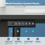 edx Electric Standing Desk, Height Adjustable Desk, 48 x 24 Inches Ergonomic Stand up Desk with Memory Preset and T-Shaped Metal Bracket for Home Office