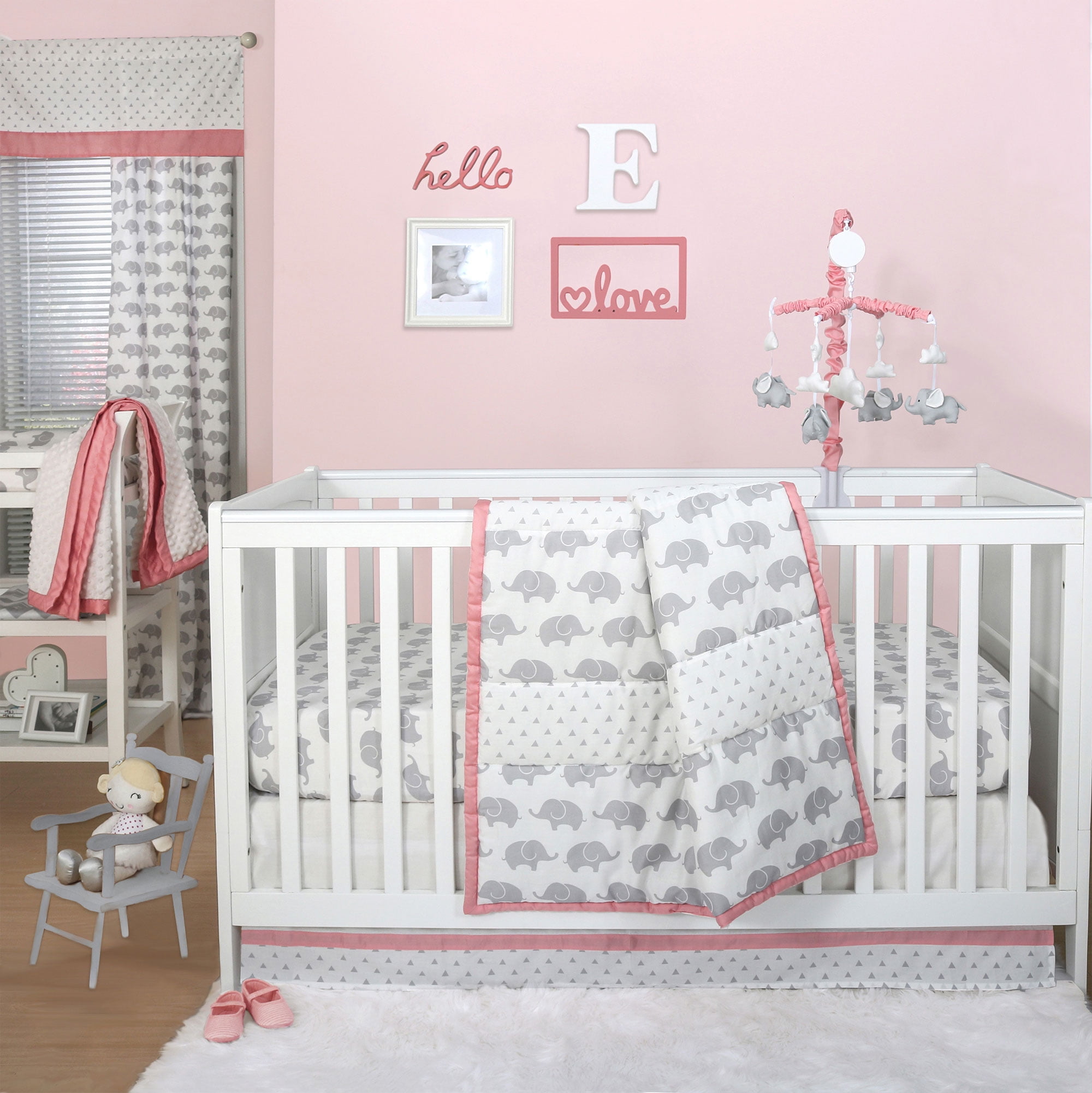 elephant crib bedding walmart