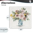 thumbnail image 4 of Stupell Industries Shabby Chic Summer Chinoiserie Vase Canvas Art, 30 x 30, by Carol Robinson, 4 of 8