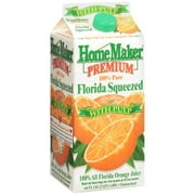 Home Maker Premium WITH Pulp Orange Juice, Half Gallon