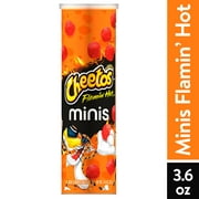 Cheetos Brand Minis Flamin Hot Cheese Flavored Canister, 3.625 oz