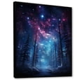 thumbnail image 2 of Designart "Dancing Lights of the Aurora Borealis V" Floral Floater Framed Canvas Art Print, 2 of 7