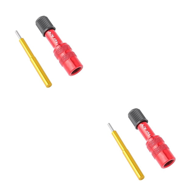 Soidarity Adaptador de válvula de bicicleta, aleación de aluminio, diseño antideslizante ligero, Schrader inflable, accesorio de ciclismo a Type2 NO2