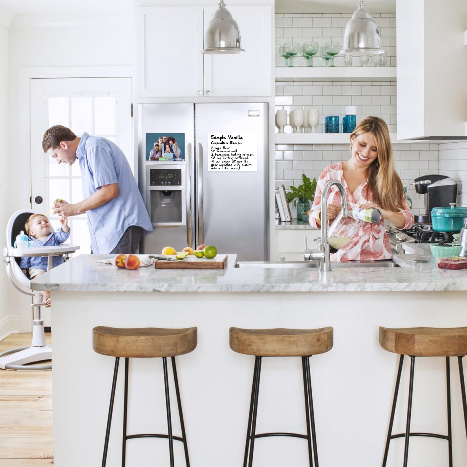 Printable Magnet Sheets, 8.5 X 11 Inches, White, Design & Print Magnetic Sheets for Inkjet Printers- 15 Mil Thick!(25, Matte)