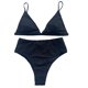 thumbnail image 4 of Traje de baño con sujetador acolchado de playa de color sólido de dos piezas de bikini dividido sexy para mujer Fridja  nalpqowj58506, 4 of 7