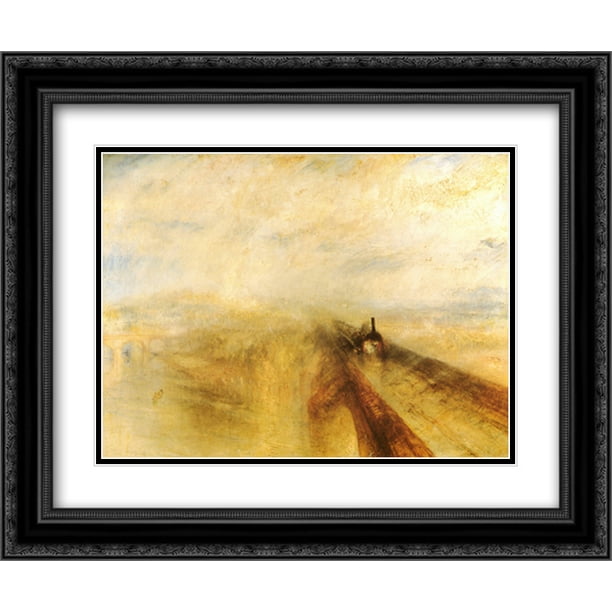Rain Steam And Speed The Great Western Railway Before 1844 2x Matted 15x18 Black Ornate Framed Art Print By J M W Turner Walmart Com Walmart Com