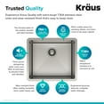 thumbnail image 6 of KRAUS Standart Pro 21" Undermount Single Bowl 16 Gauge Stainless Steel Kitchen Sink, 6 of 8