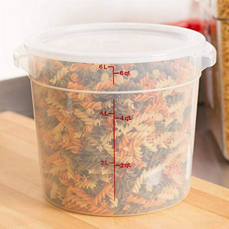 Cambro 8-Quart Round Food-Storage Container with Lid, Set of 2