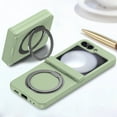 thumbnail image 4 of Decase for Samsung Galaxy Z Flip5 5G Compatible with MagSafe Case,Built-in Magnetic Ring Holder Stand,with Hinge Protector,Rugged Shockproof Anti-Scratch Slim Drop Proof Case Cover,Lightgreen, 4 of 7