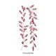 thumbnail image 3 of mfyjkho Guirnalda Navideña Artificial De 1,9 M Con Bayas Rojas Y Hojas De Plástico Para Decoración Navideña De Interiores Y Exteriores., 3 of 8