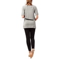 thumbnail image 2 of HAPIMO T-Shirts for Women Classic-Fit Womens Summer Fashion Tops Short Sleeve Shirt Casual Loose Maternity Lactation O-Neck Cozy Blouse Solid Color Tierred Tee Shirt White M, 2 of 5