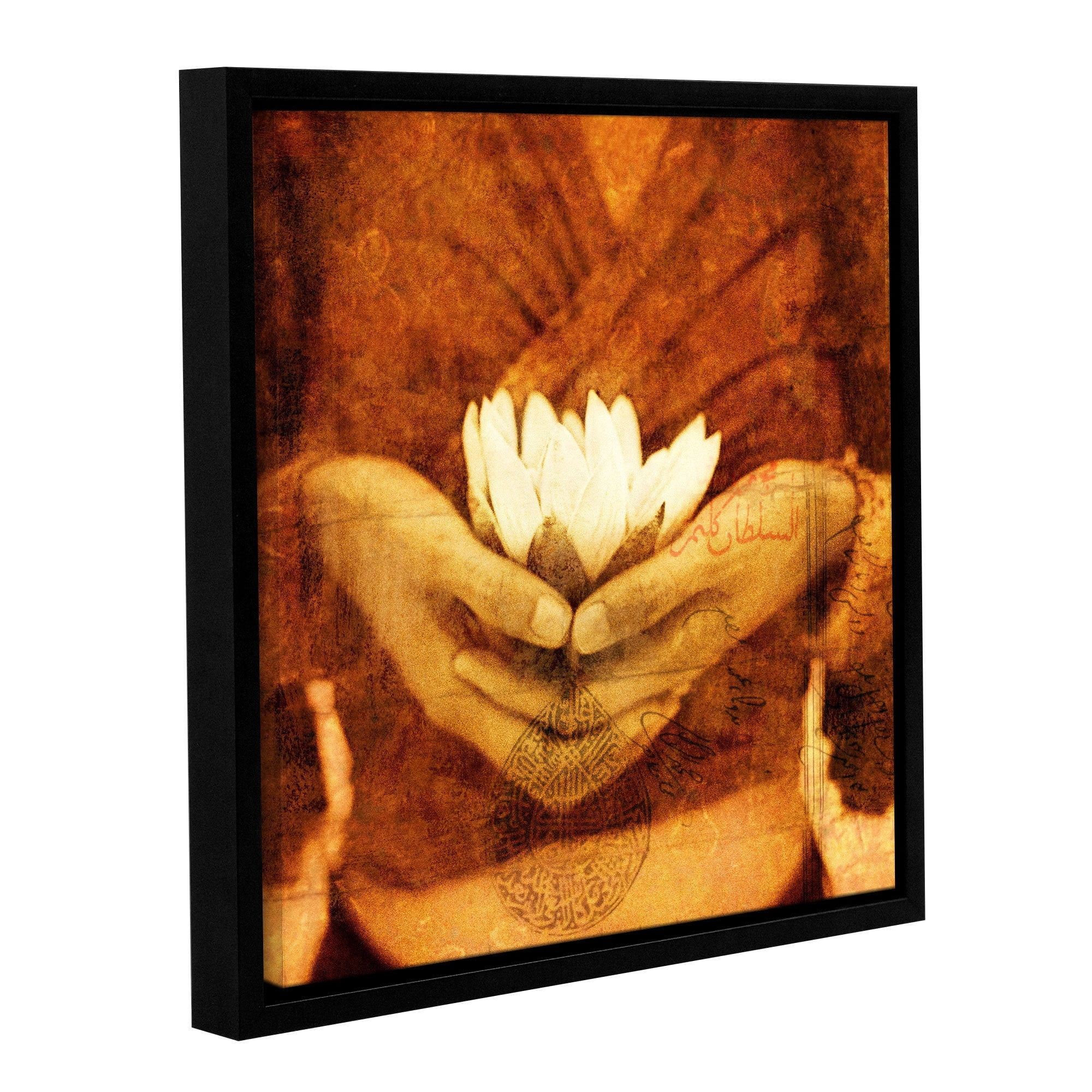 ArtWall Elena Ray "Lotus" Gallery-wrapped Floater-framed Canvas