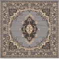 thumbnail image 1 of Unique Loom 3128737 Tapis de Zone, 8 Pieds, Gris/ivoire, 1 of 1