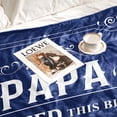 thumbnail image 4 of LHSHID Gifts for Papa Grandpa from Grandchildren Birthday Gift for Grandfather Blanket Unique Fathers' Day Christmas Thanksgiving for Papa Best Grandpa Gifts Idea Papa Gifts Blanket 60"x80", 4 of 7