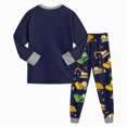 thumbnail image 6 of Gibobby Toddler Baby Boy Fall Winter Clothes 0-24Months 2t 3t 4t Color Block Long Sleeve Sweatshirt Tops Joggers Pants Outfit Sets(3-4 Years,Purple), 6 of 6