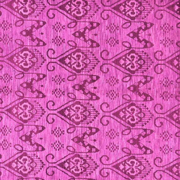 Ahgly Company Indoor Square Abstract Pink Modern Area Rugs, 8' Square