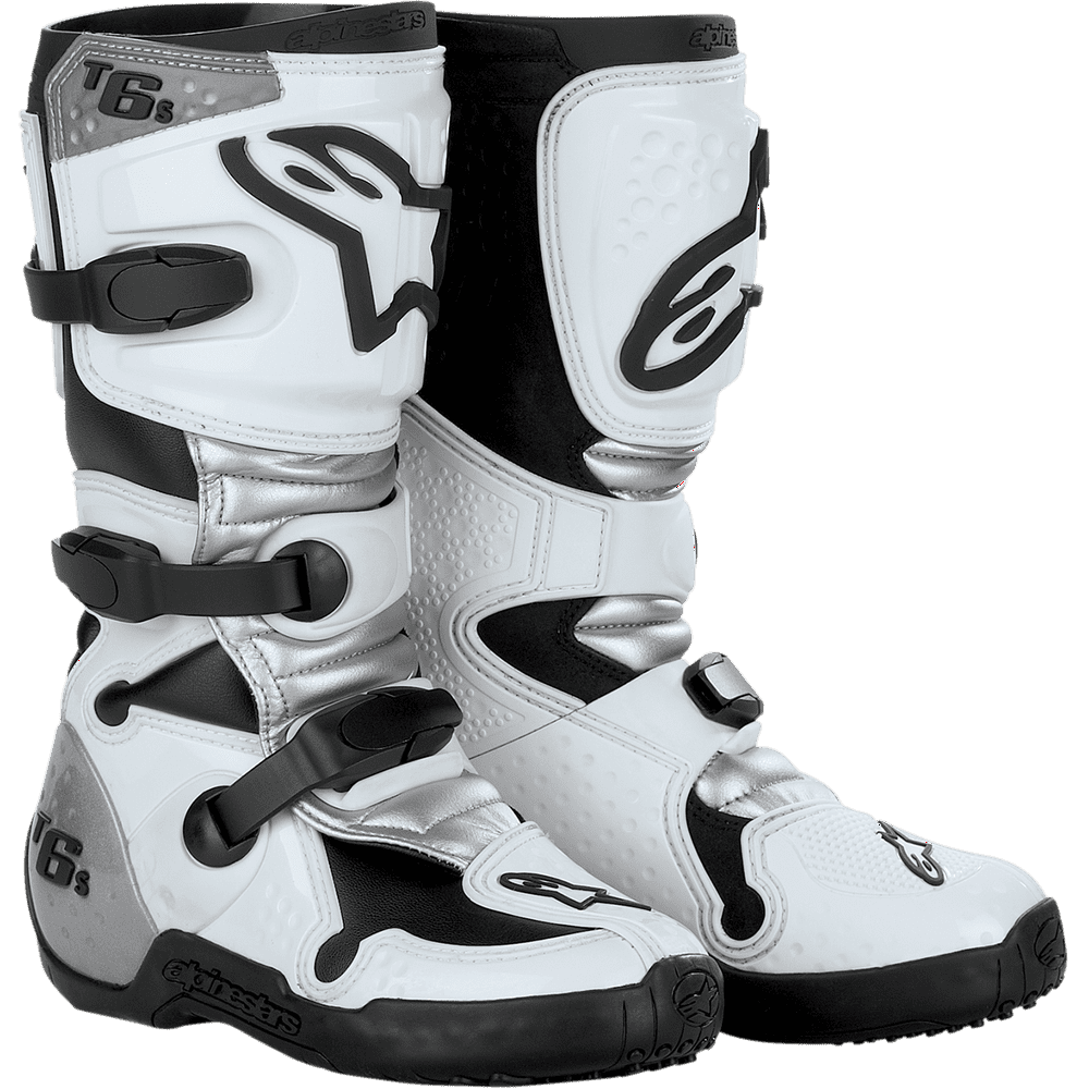Alpinestars Tech 6S Boots White/Silver 8 201506-29-8 - Walmart.com ...